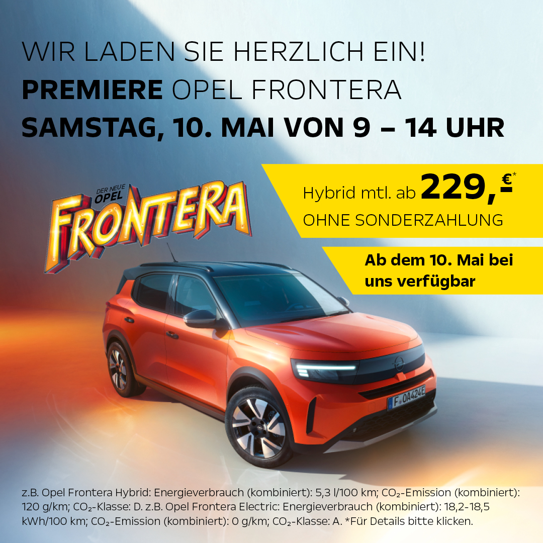 Beitragsbild Premiere Opel Frontera