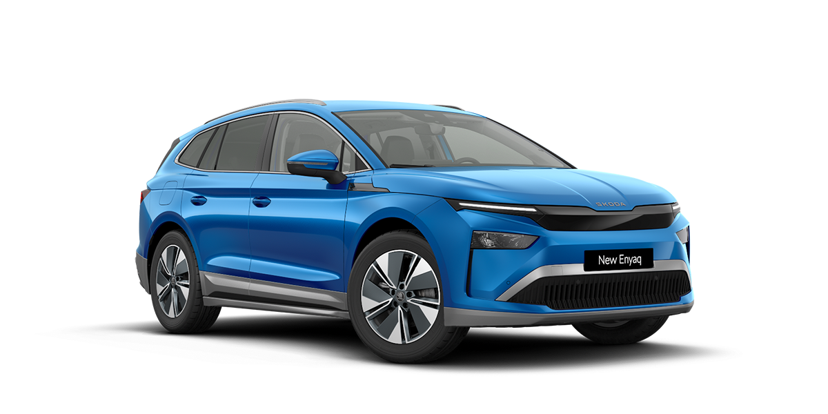 skoda enyaq blau