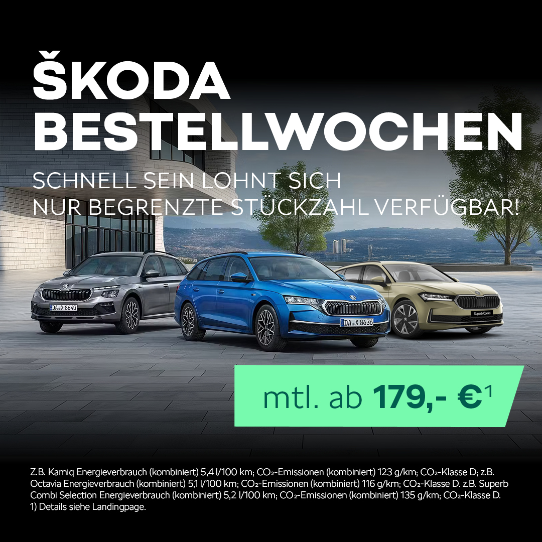 BEITRAGSBILD-SKODA-BESTELLWOCHEN BEITRAGSBILD-SKODA-BESTELLWOCHEN