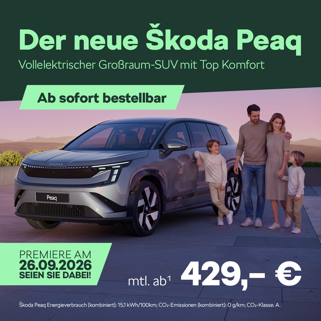 BB Skoda Peaq bestellbar BB Skoda Peaq bestellbar