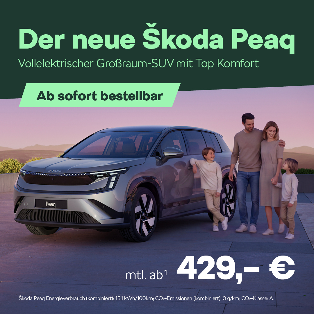 BB Skoda Peaq bestellbar BB Skoda Peaq bestellbar